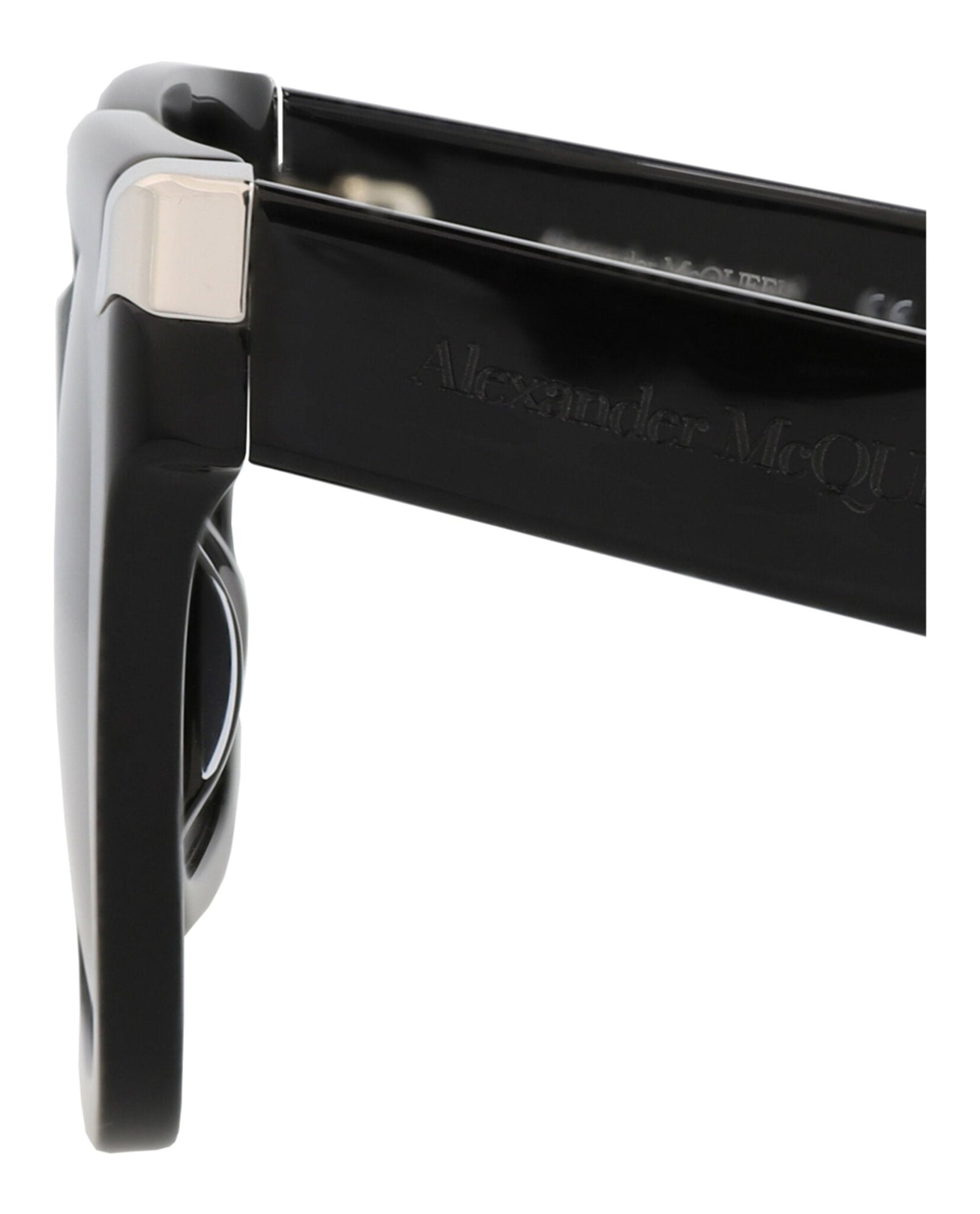 Alexander McQueen | Women | Square Recycled Acetate Sunglasses | Black