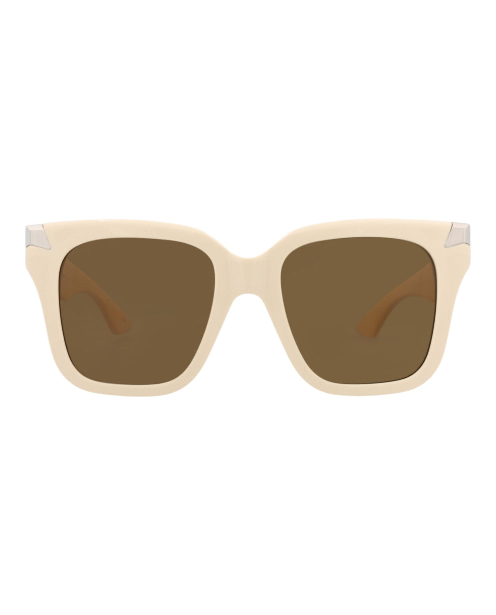 Alexander McQueen | Women | Square Recycled Acetate Sunglasses | Ivory