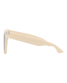 Alexander McQueen | Women | Square Recycled Acetate Sunglasses | Ivory