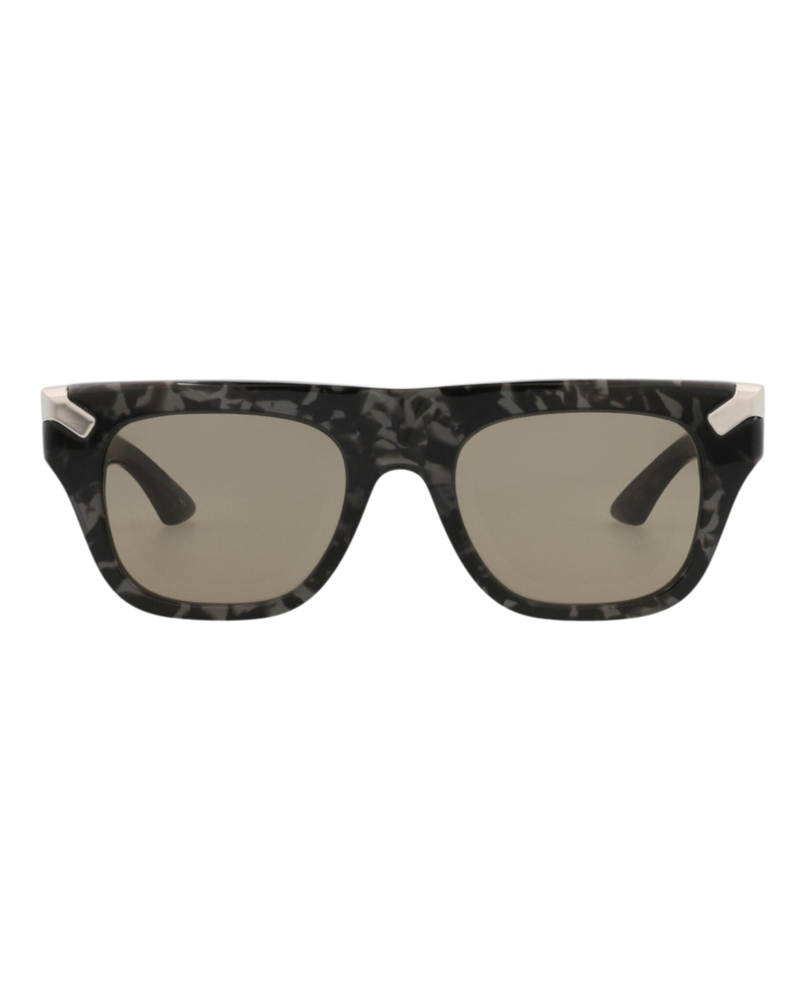 Alexander McQueen | Men | Square Recycled Acetate Sunglasses | Havana