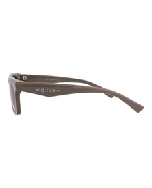 Alexander McQueen | Men | Square Recycled Acetate Sunglasses | Brown