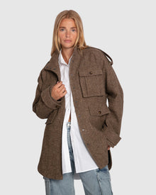 Women | All My Love Wool Overshirt | Military