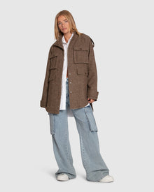 Women | All My Love Wool Overshirt | Military