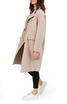 Women | Amnesia Wool Blend Oversized Coat | Sand