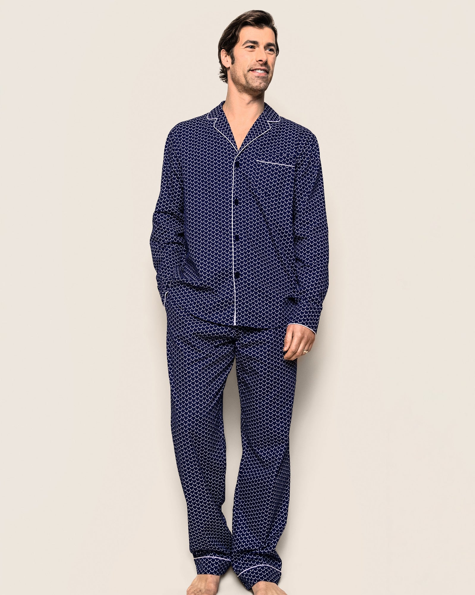 Mens | Twill Pajama Set | Nordic Antlers