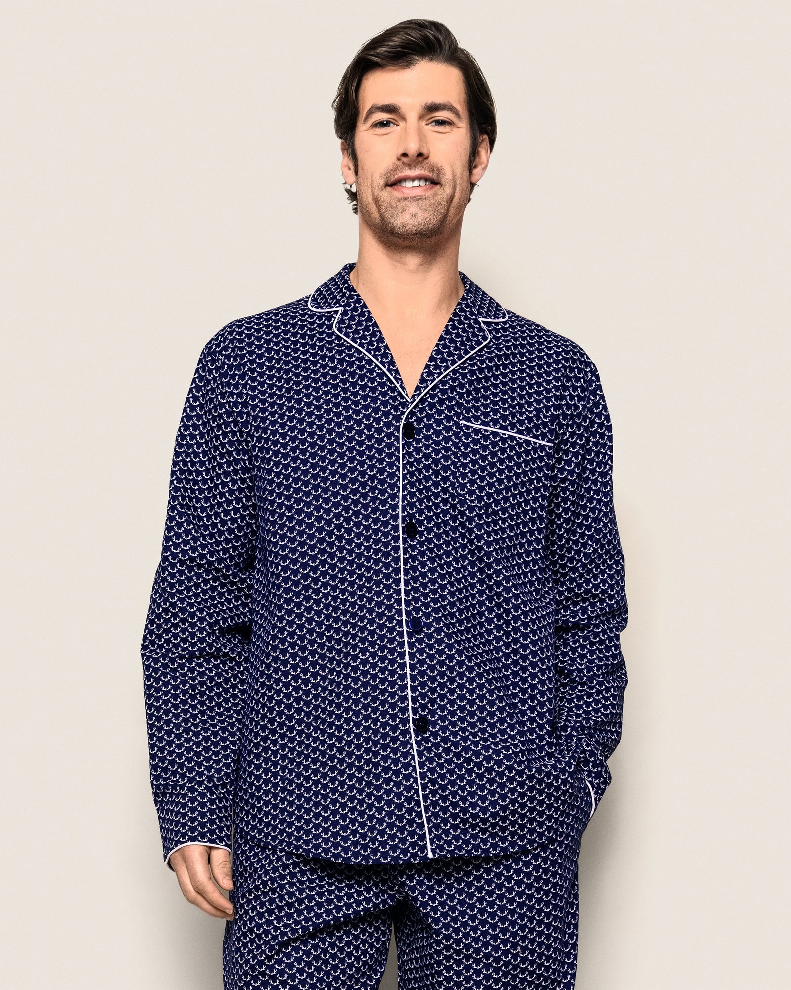 Mens | Twill Pajama Set | Nordic Antlers