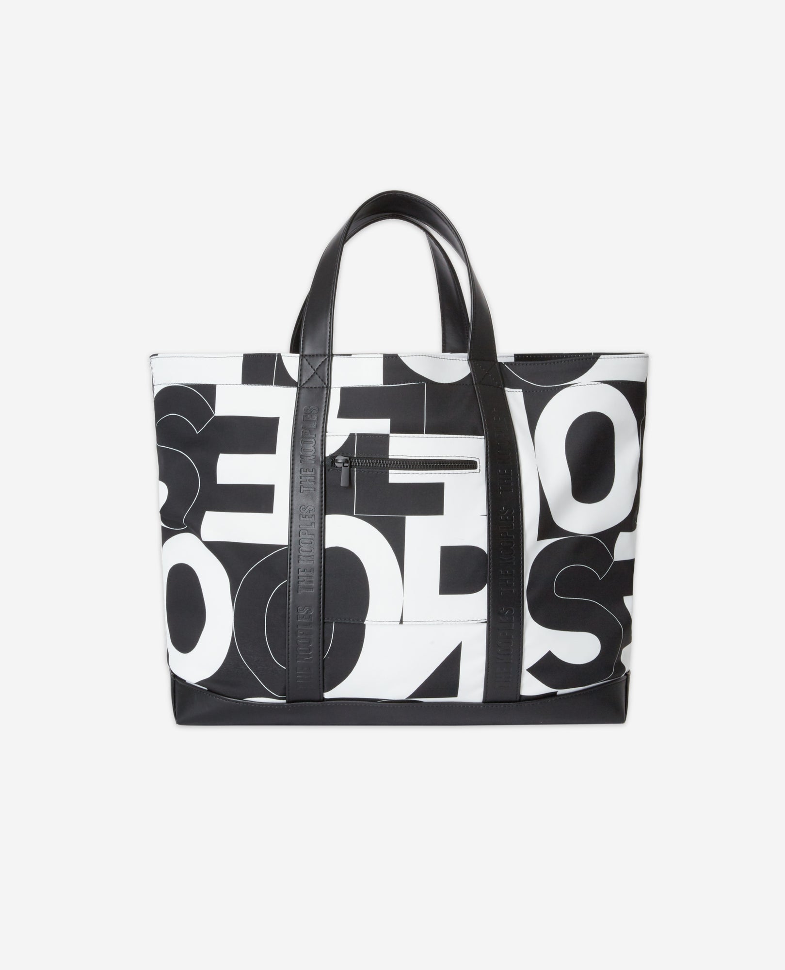 The Kooples Logo Tote Bag | Women | Black x White