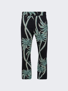 Men | Amiri | Palm Tapestry Flare Pant | Black