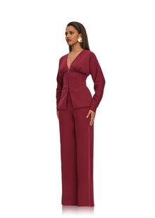 Gia Corset Blazer | Plum