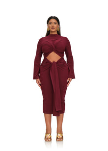 Tola Knit Dress | Plum