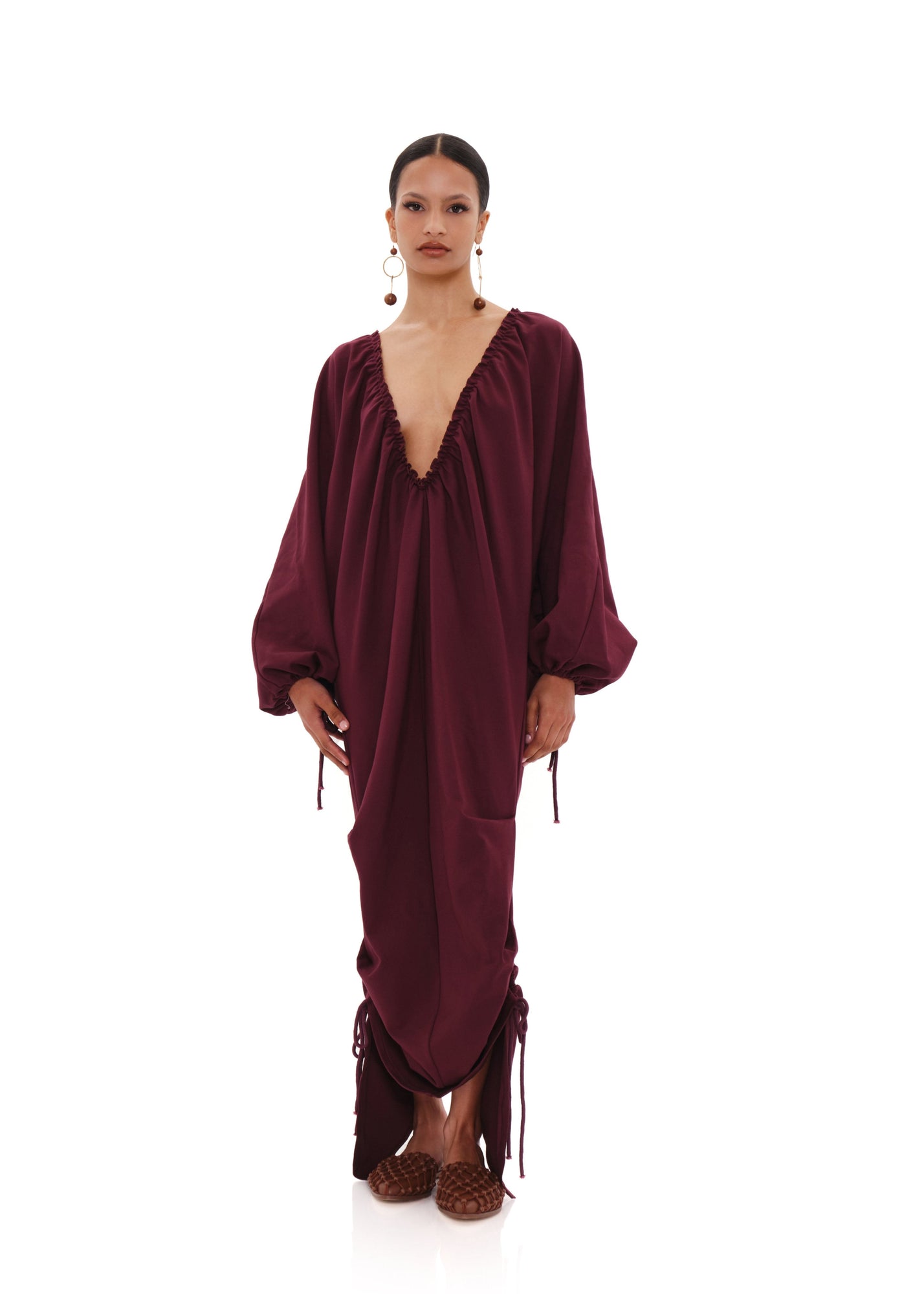 Meta Maxi Dress | Dark Plum