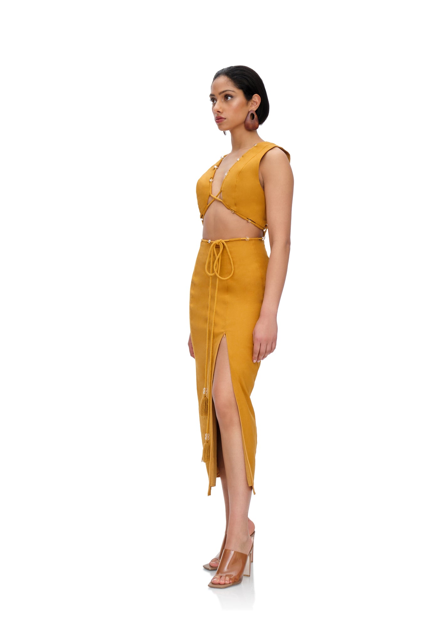 Vela Midi Dress | Mustard