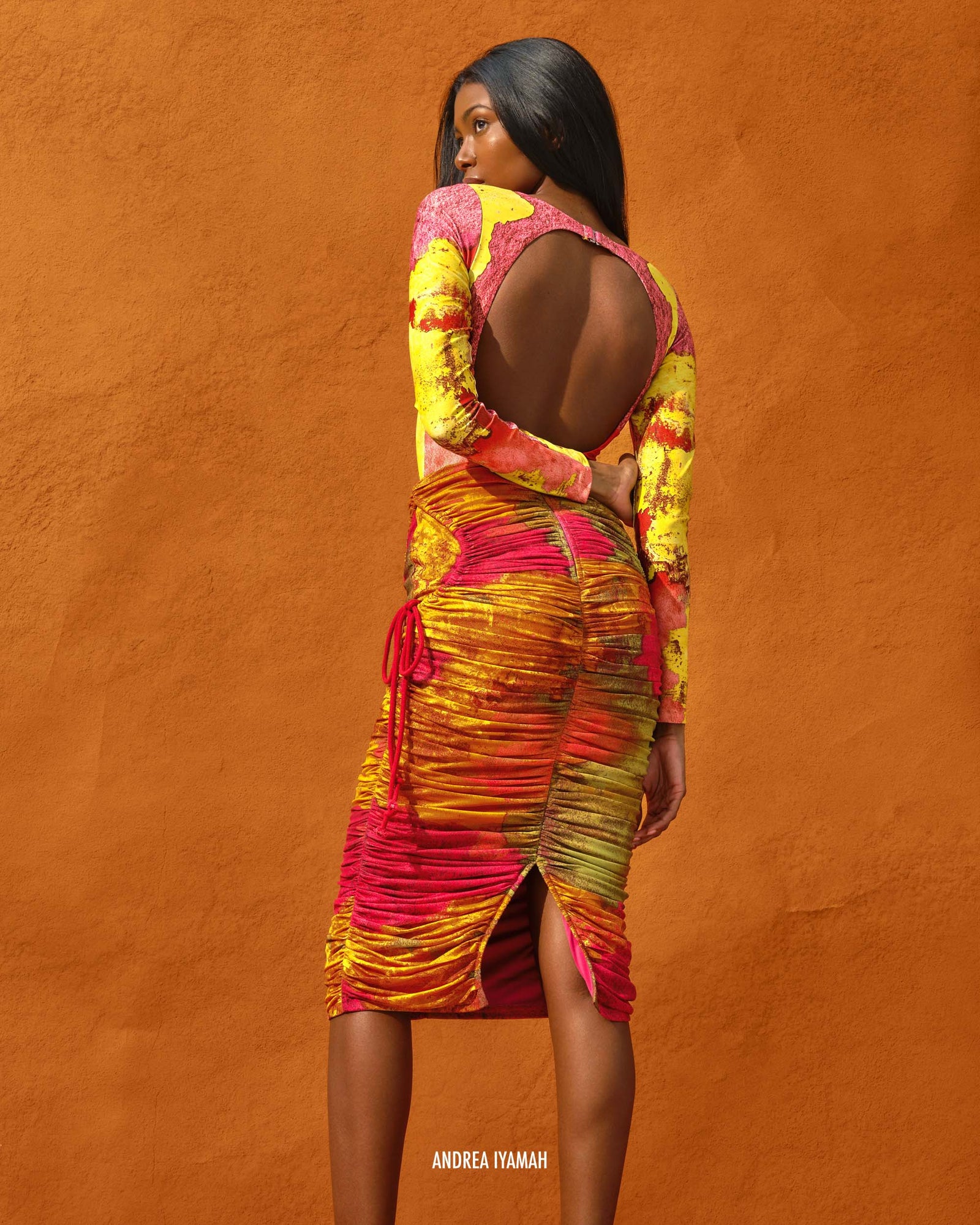 Taka Mesh Midi Skirt | Eros Print II