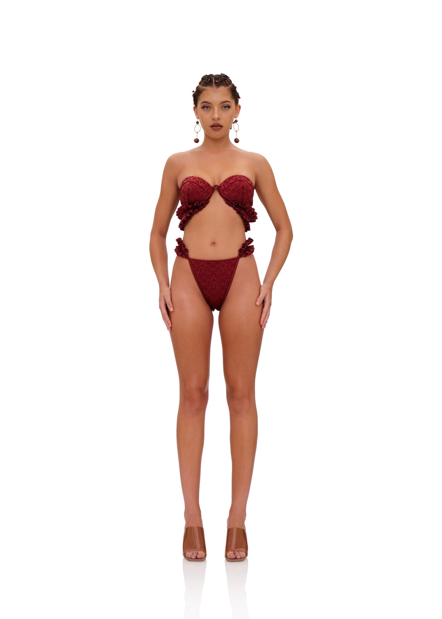 Mulan Bikini Top | Wine