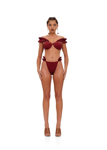 Mulan Bikini Top | Wine