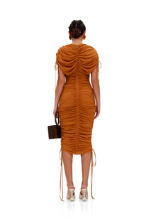 Ratu Mesh Dress | Caramel