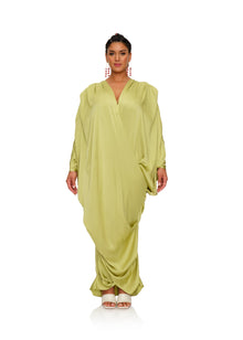 Tibara Kaftan Dress | Lime