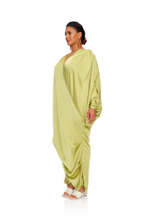 Tibara Kaftan Dress | Lime