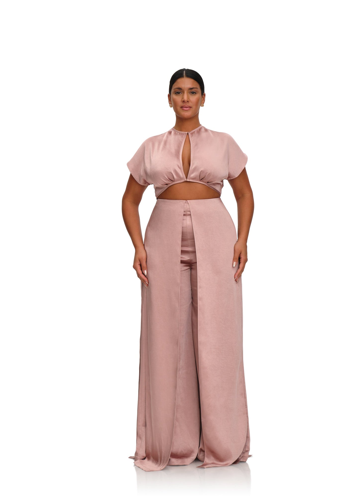 Hami High Waist Pants | Pearl Pink