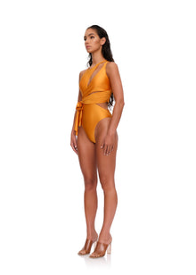 Lada One Piece Swimsuit | Sunset Gold