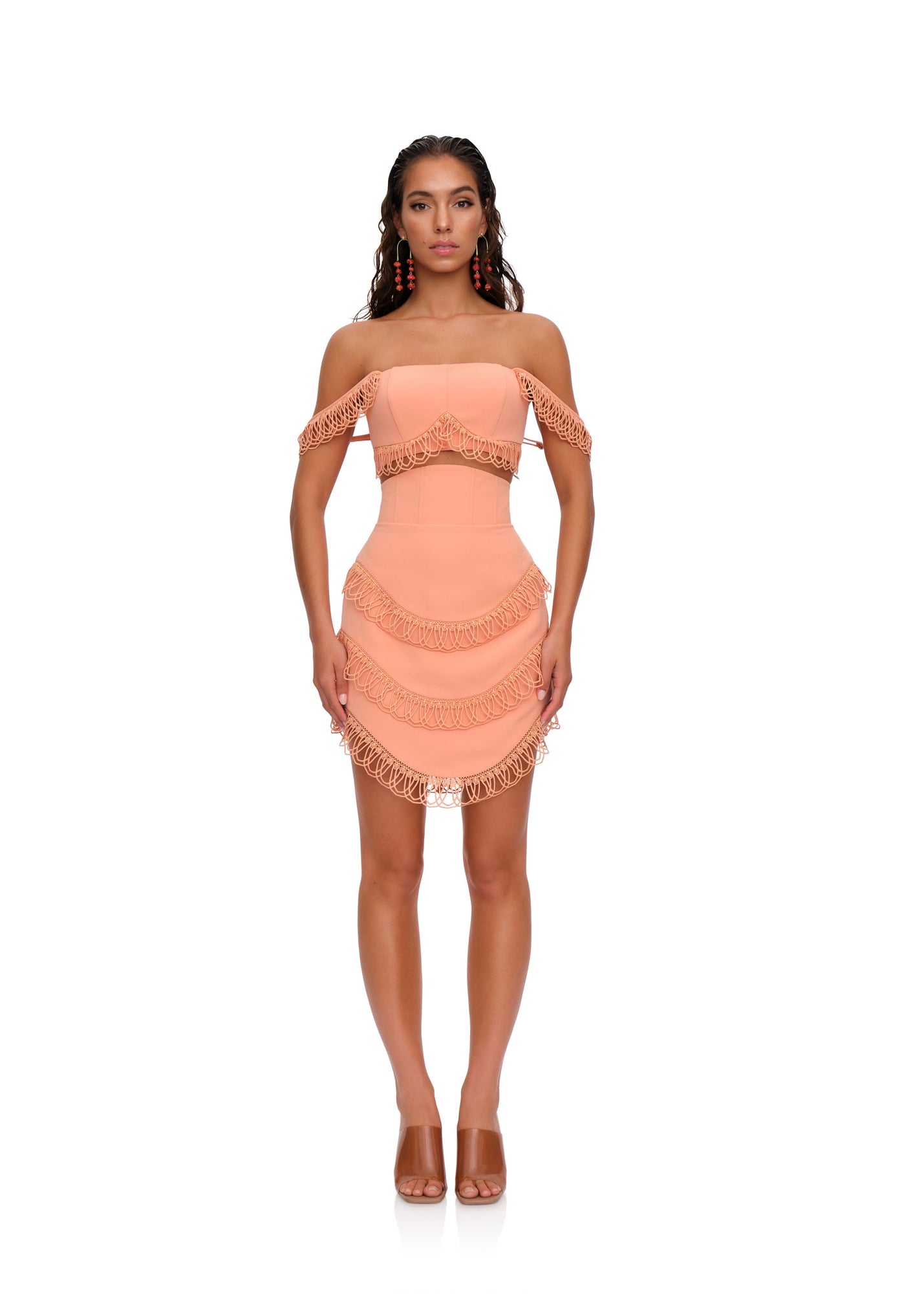 Rizo Crop Top | Powder Peach