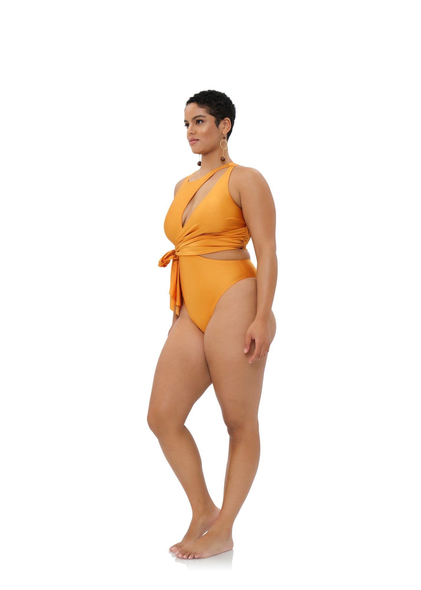 Lada One Piece Swimsuit | Sunset Gold