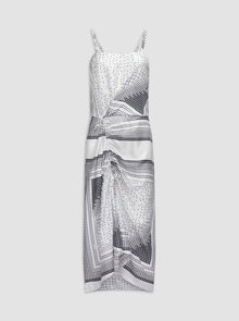 Angie Camisole Dress | White/Black
