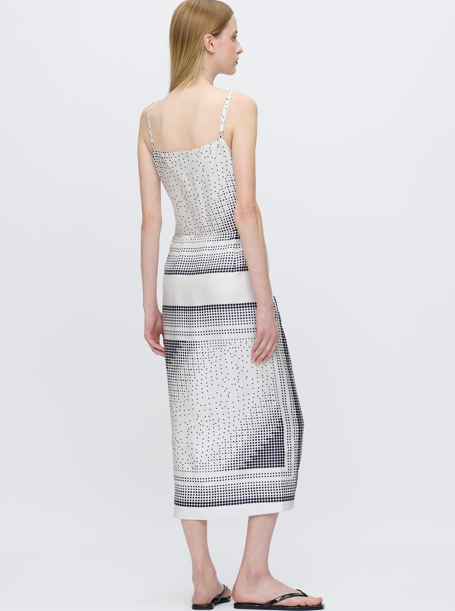 Angie Camisole Dress | White/Black