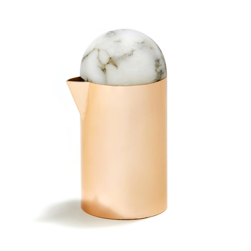 Amare Creamer | Rose Gold-Plated Stainless Steel | Alabaster