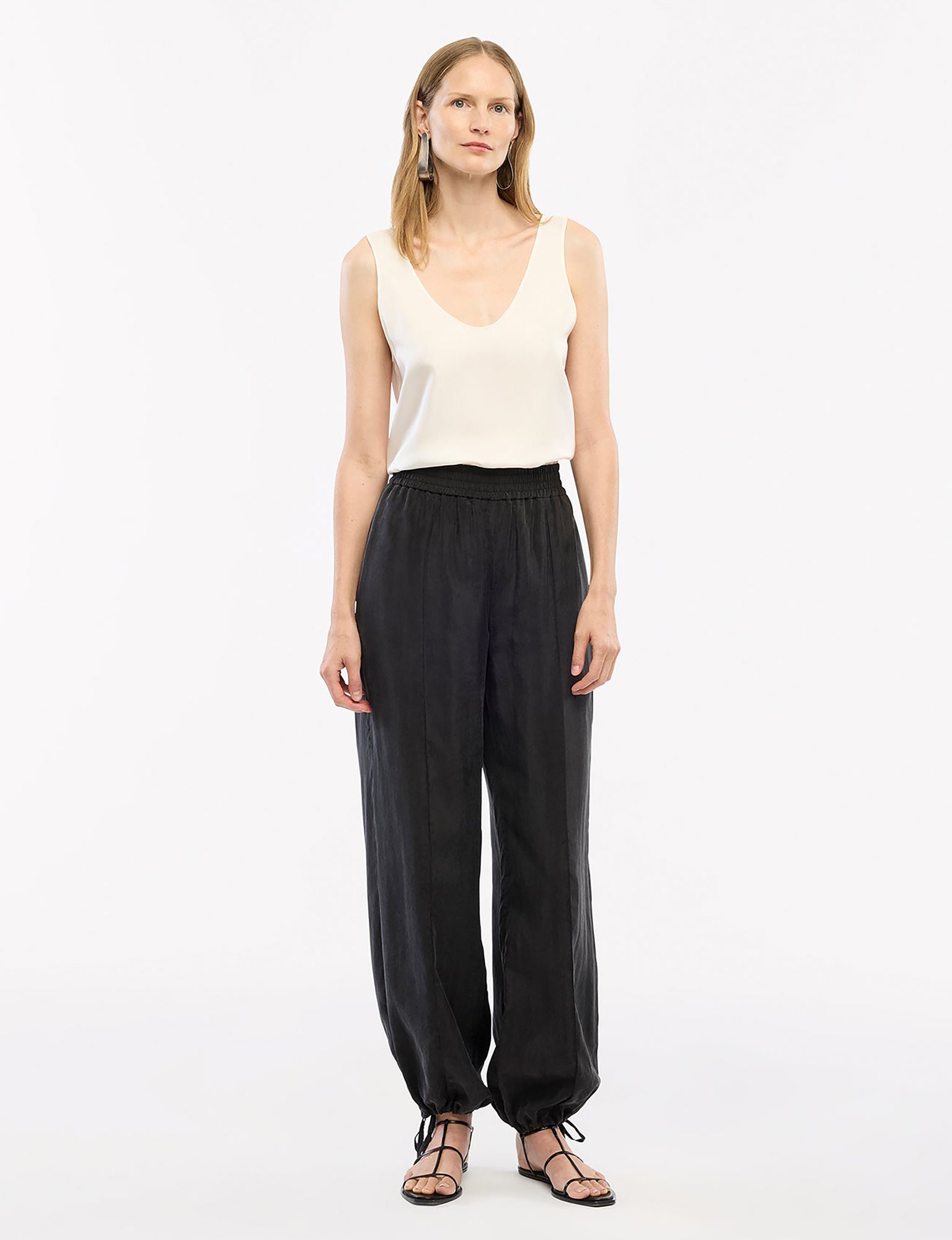 Women | Drawstring Track Pant | Black