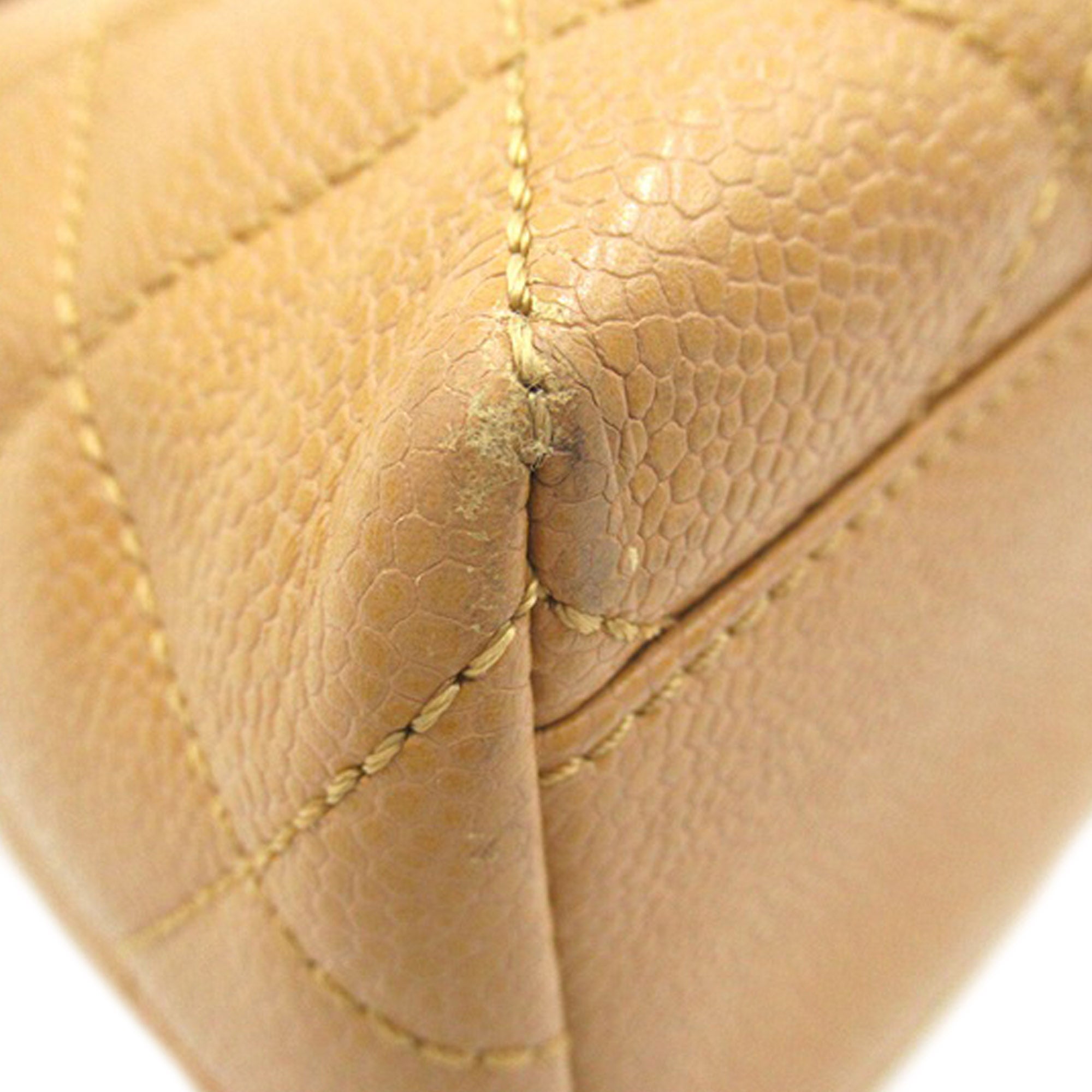 Chanel | Pre-Owned Caviar Kelly Top Handle Bag | Brown/Light Brown