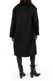 Women | After Party Wool Blend Qulited Lining Coat | Black