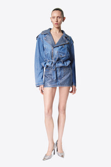 Crystal Embellished Mini Skirt