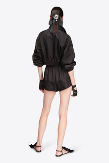 Crystal Trim Track Short | Black