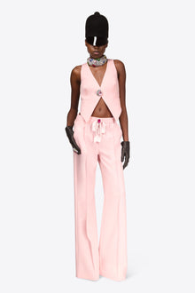 Crystal Gemstone Cluster Gilet | Pastel Pink