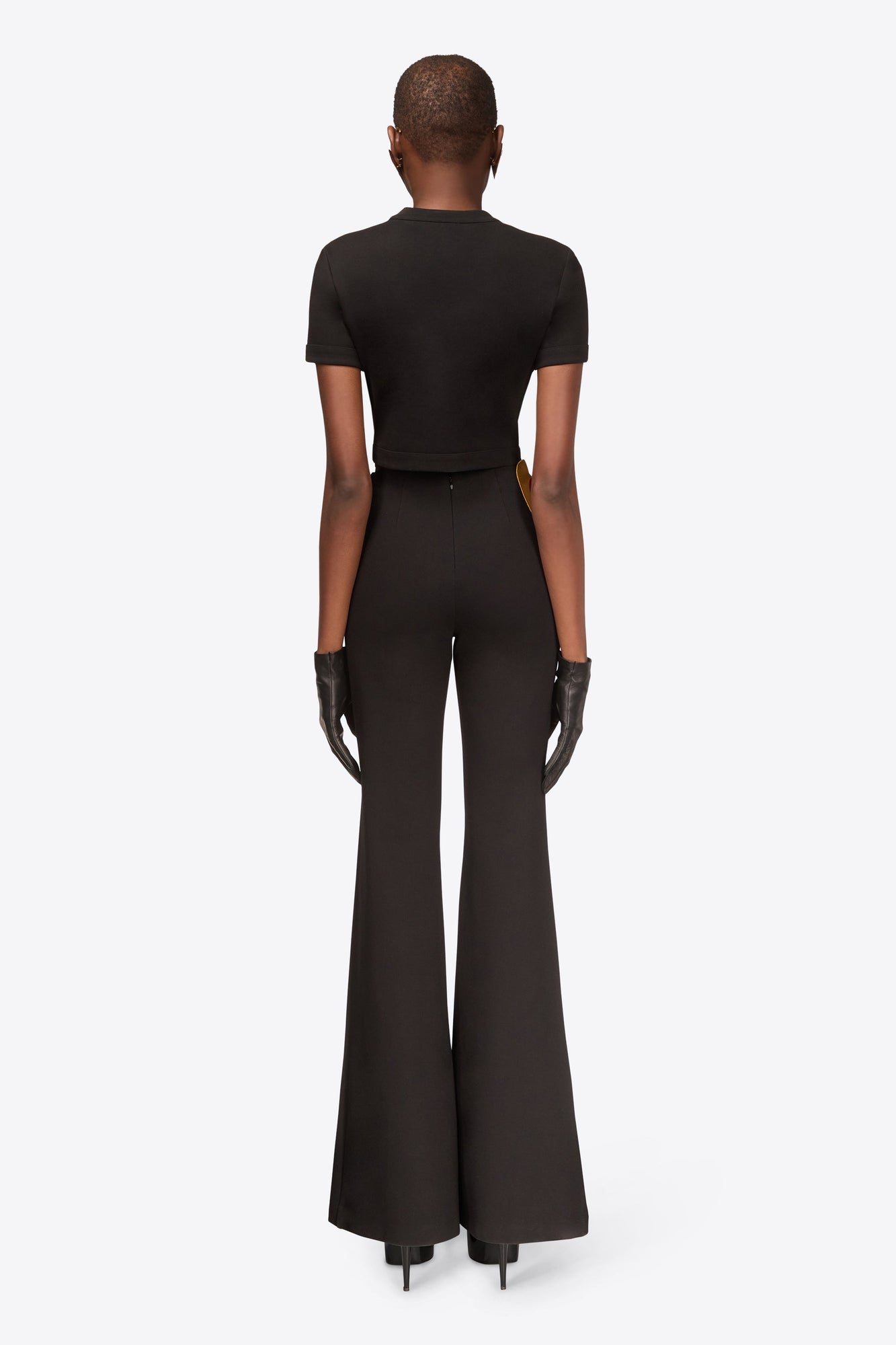 Colorblock Gem Cup T-Shirt | Black