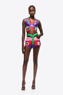 Butterfly Leather Hot Short | Multi