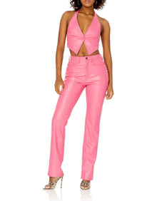 Heston Straight Leg Pant | Azalea Pink