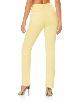 Heston Straight Leg Pant | Canary Yellow