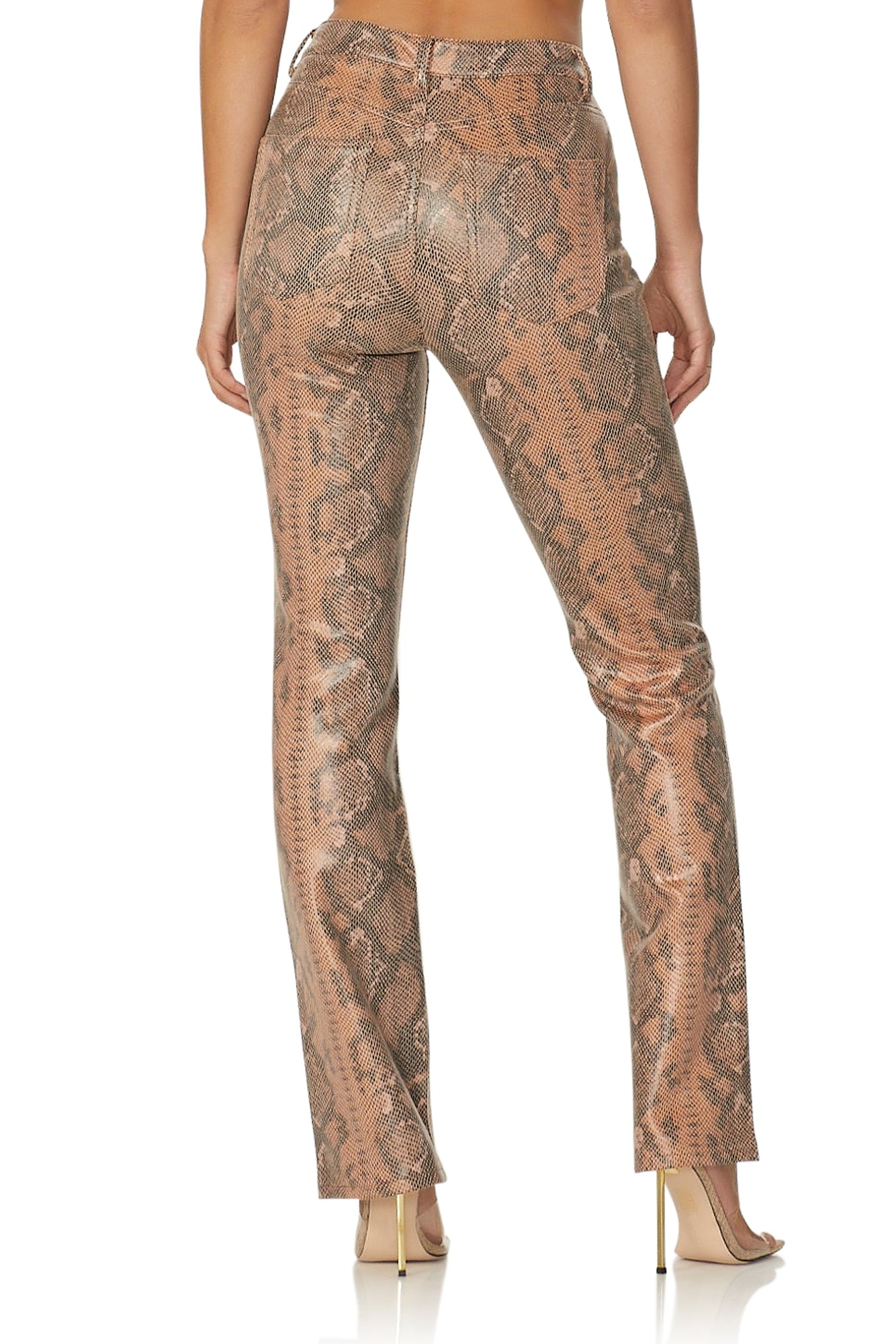 Heston Straight Leg Pant | Tan Brown Snake