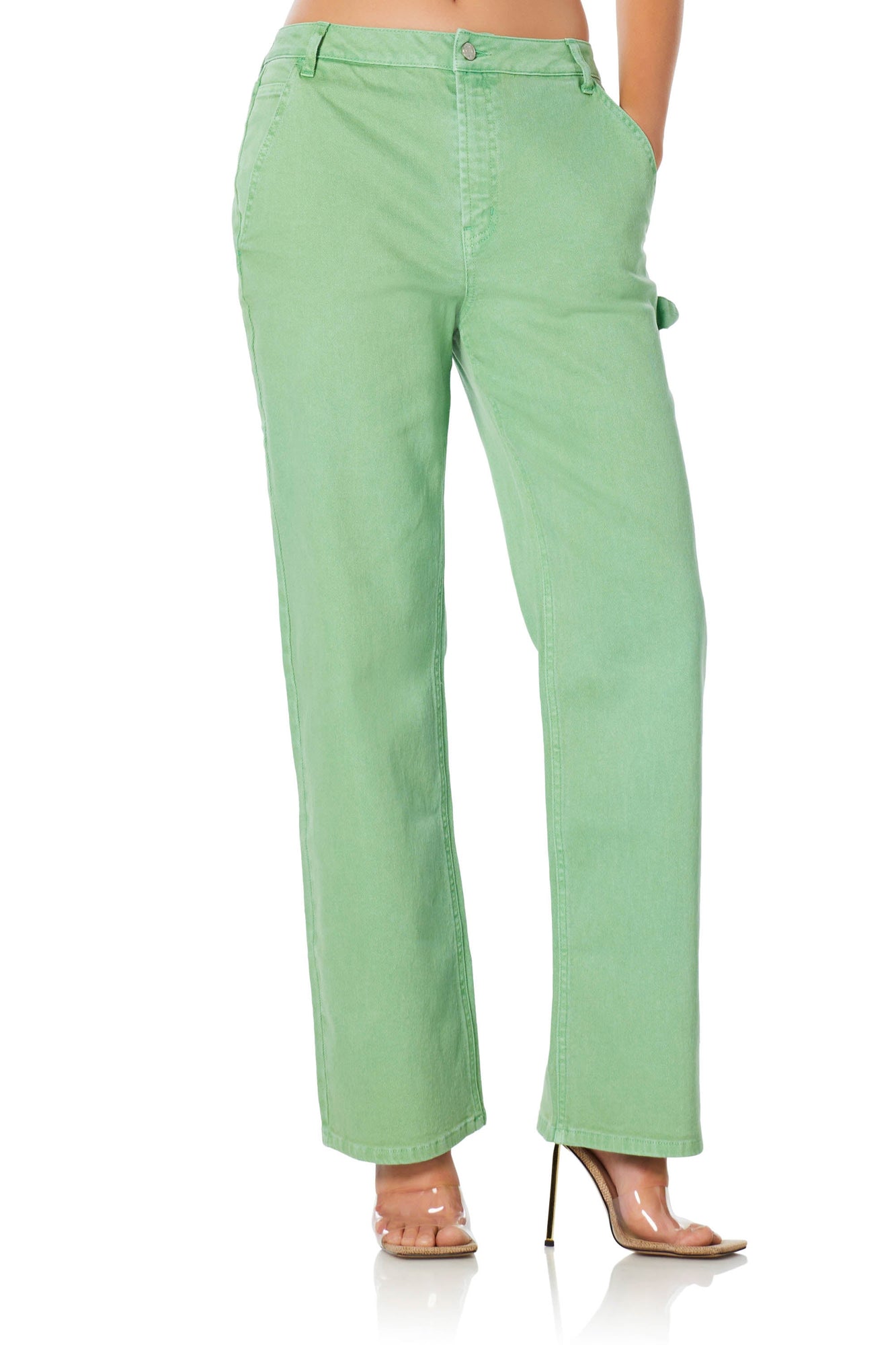 Fez Straight Leg Jeans | Kelly Green