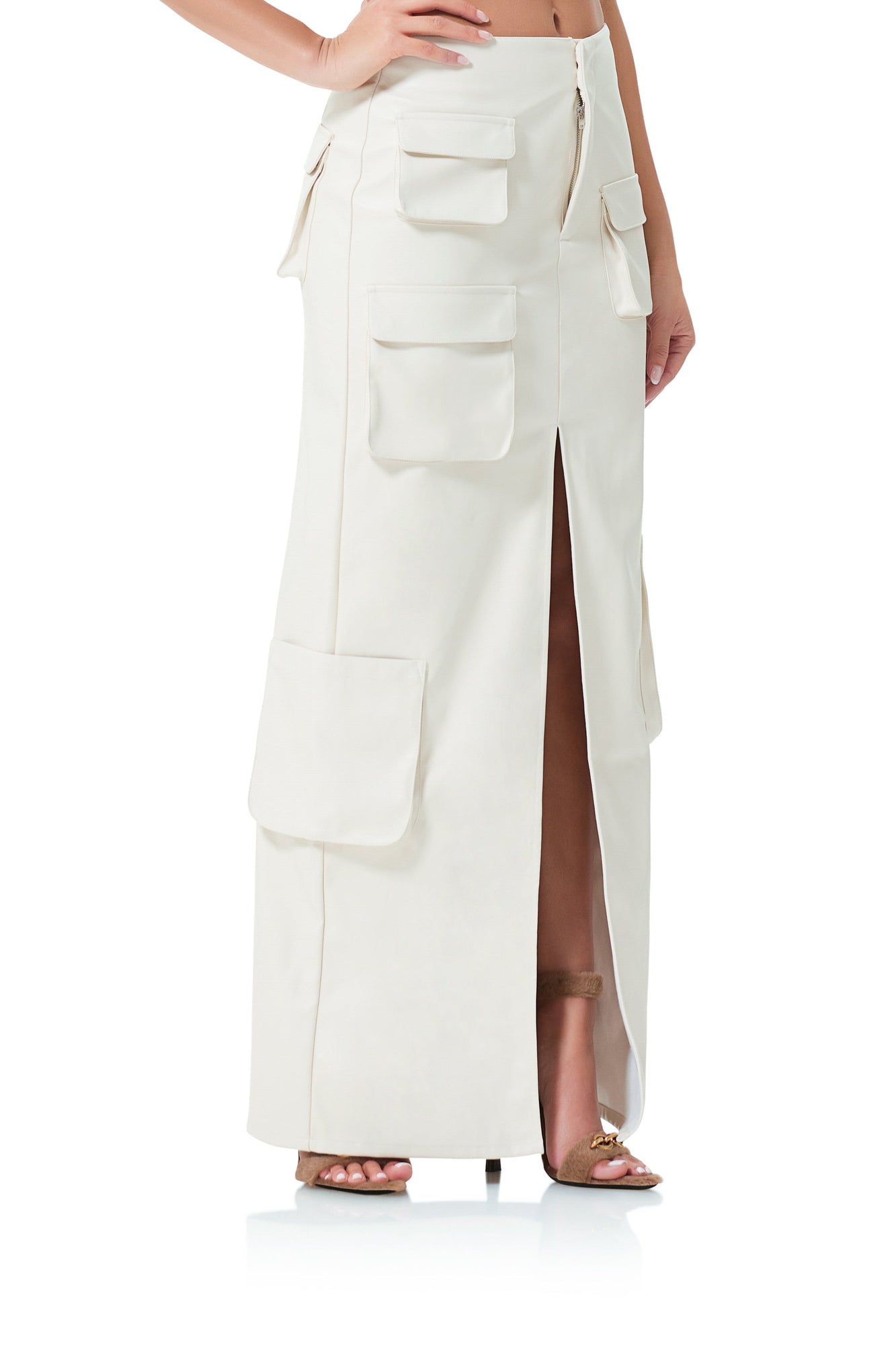 Nova Maxi Skirt | Ivory