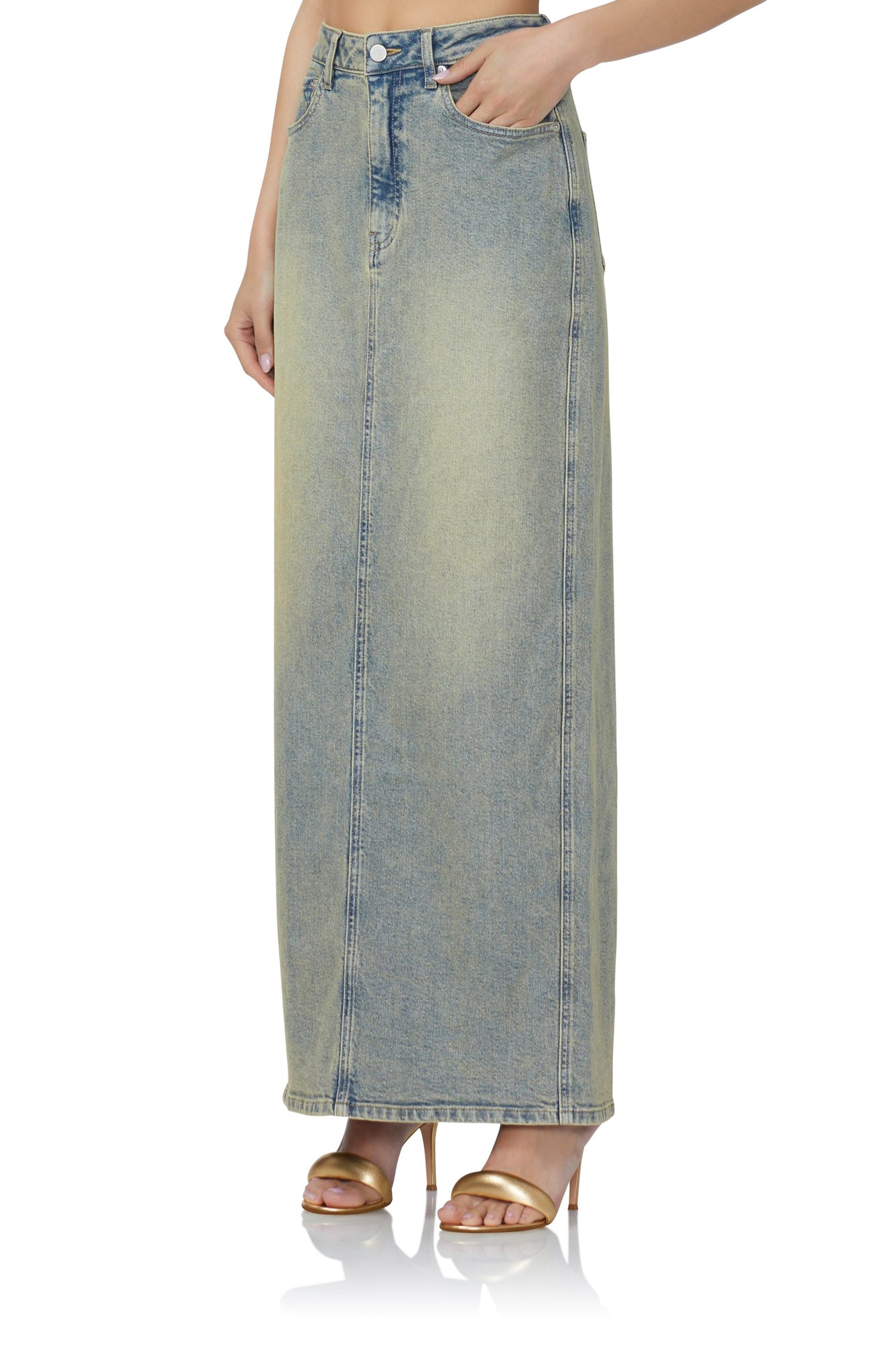 Amiri Maxi Skirt | Mellow Tint Wash