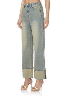 Kendall Wide Cuff Pant | Mellow Tint Wash