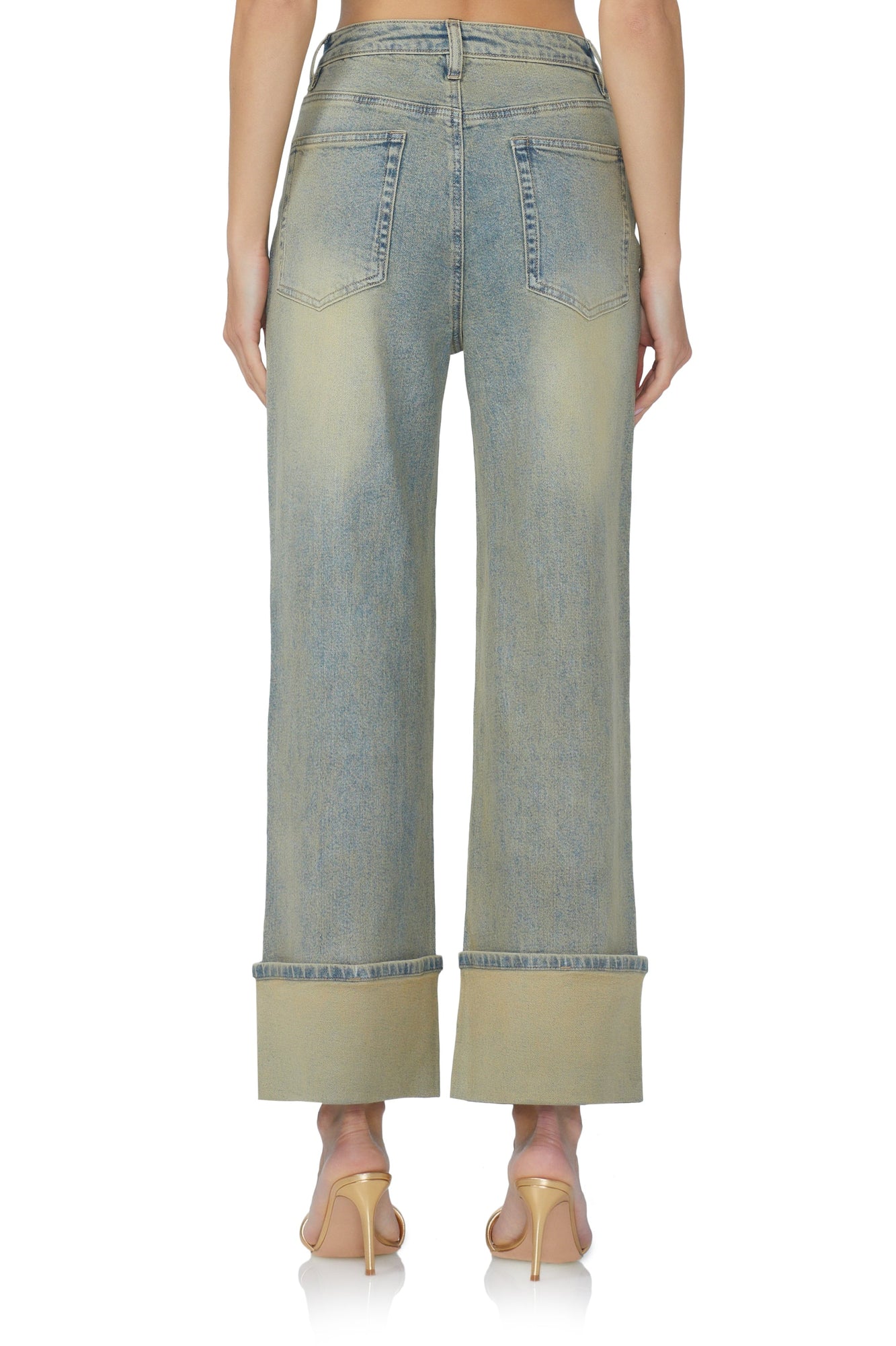 Kendall Wide Cuff Pant | Mellow Tint Wash