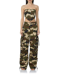 Pascal Baggy Cargo Pant | Woodland Camo