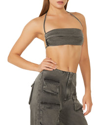 Jayce Cowl Bandeau Top | Modena Wash