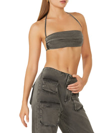 Jayce Cowl Bandeau Top | Modena Wash