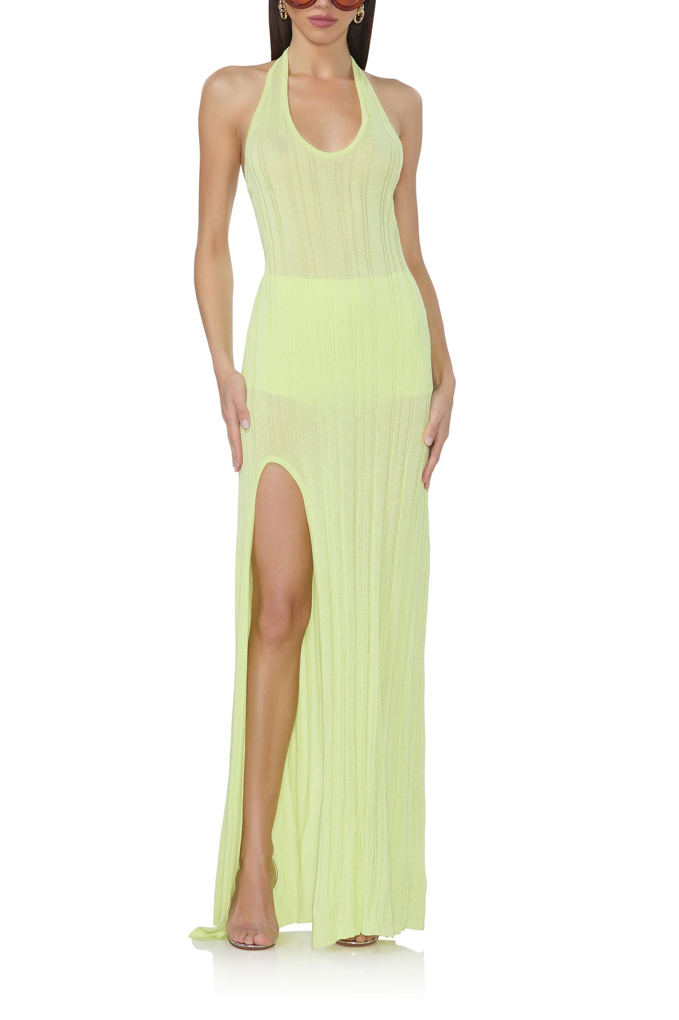 Medina Sweater Dress - Sunny Lime AS00179FB25 / Sunny Lime / XXL