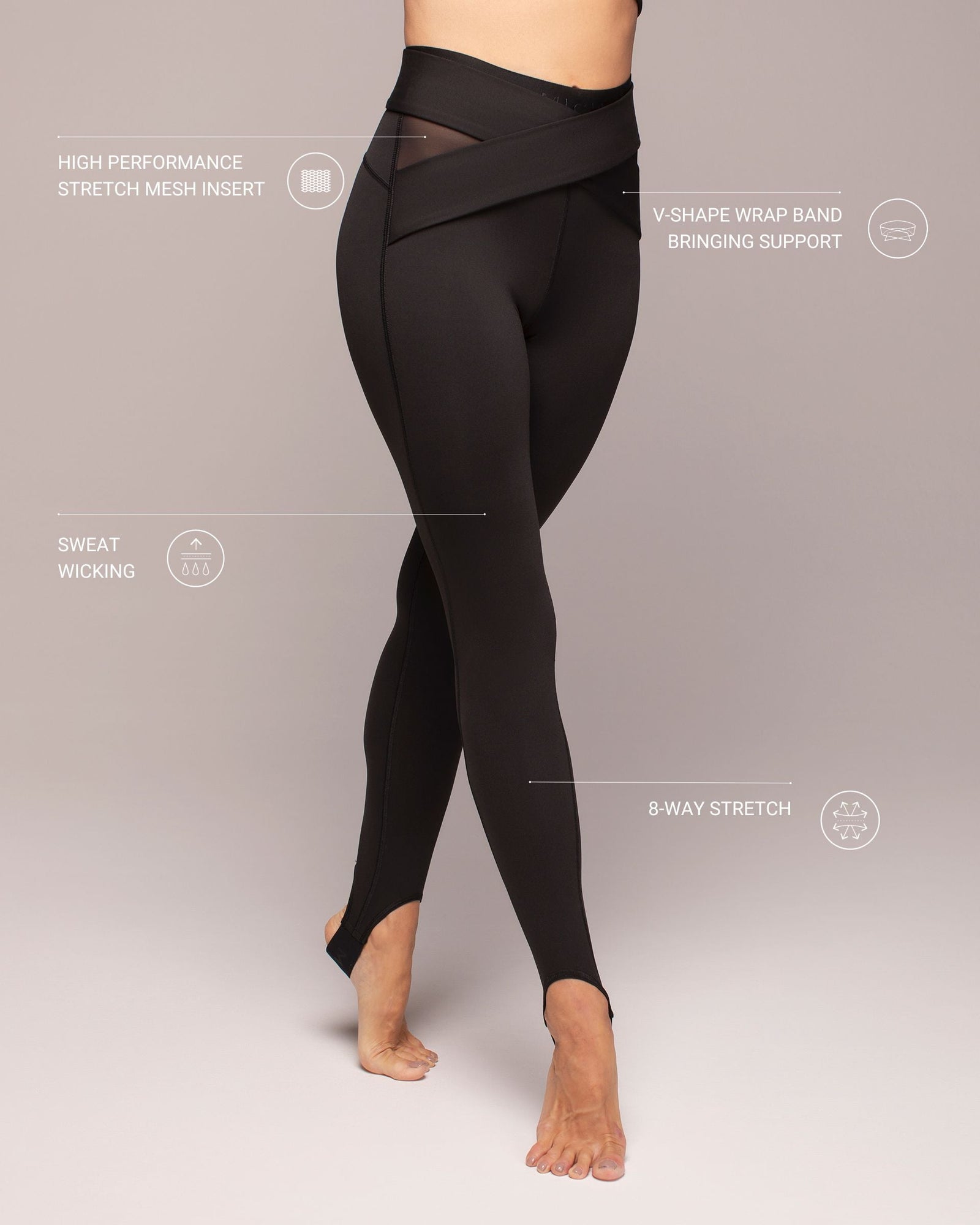 Ascent Wrap Legging | Black